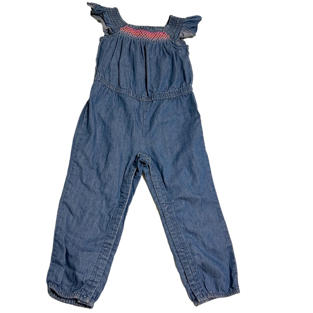 Children’s Place smocked chambray romper size 2T